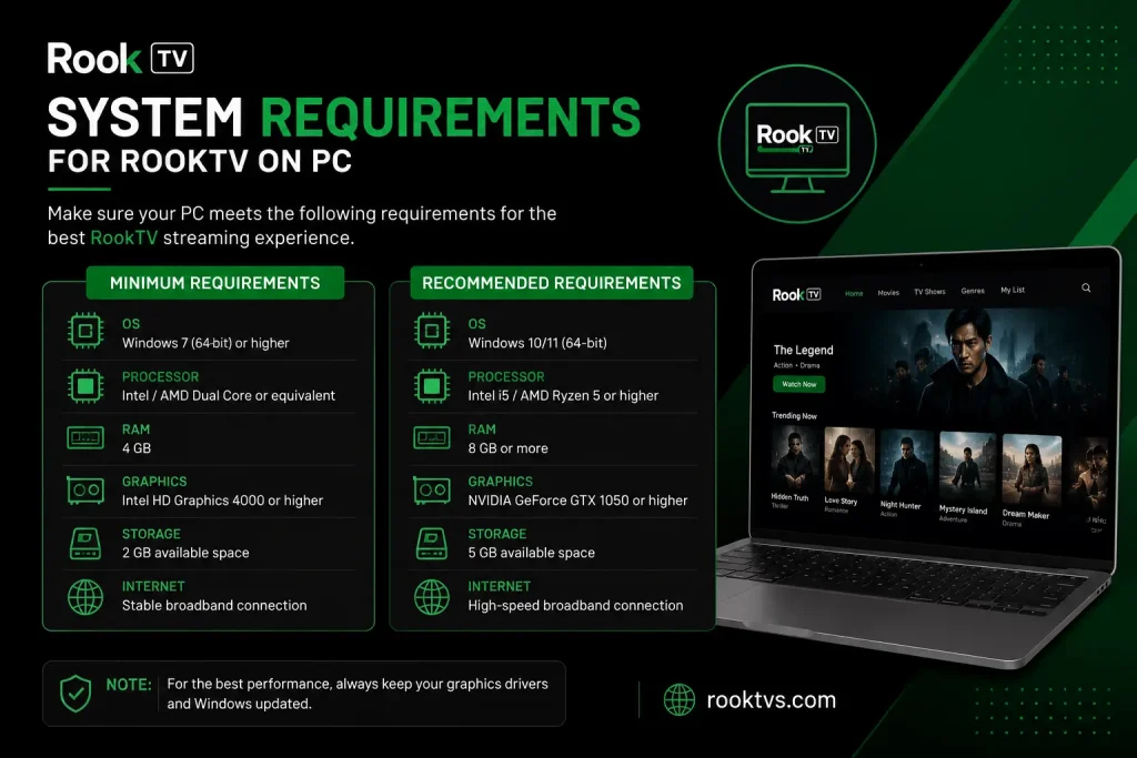 system Requirement for PC 