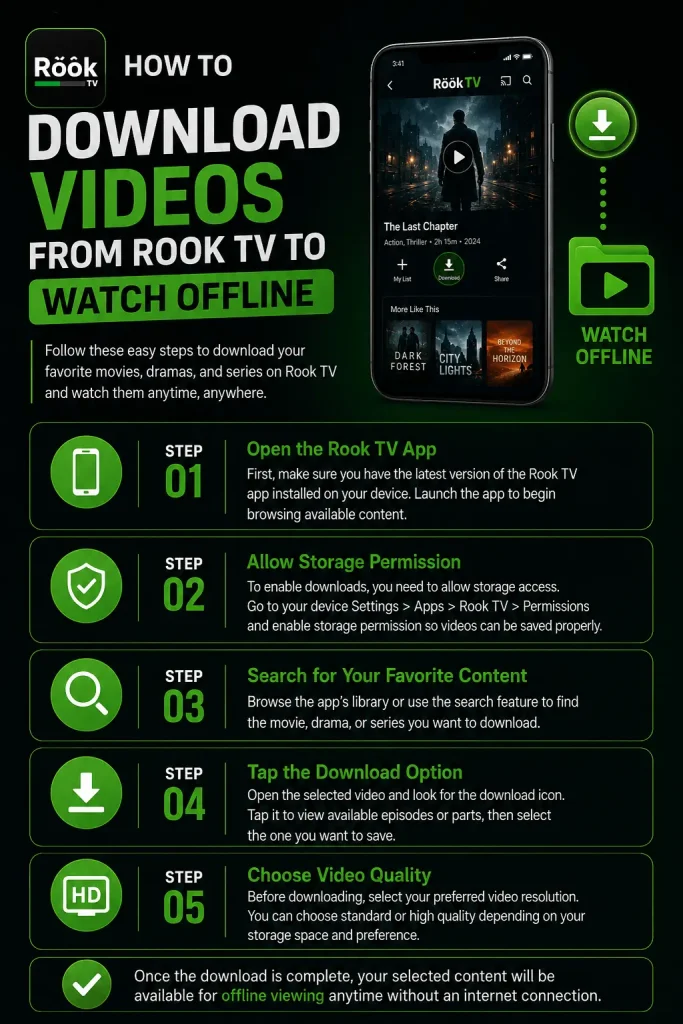 Download Full Movies from the Rook TV App 
